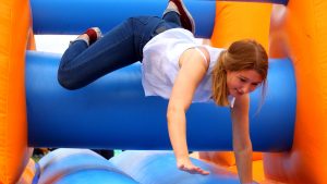 The Manic Mangles Inflatable It’s A Knockout game